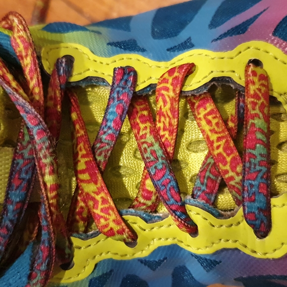 ASICS Gel Noosa Tri 9 Blue Pink Fluro Green Womens Running Shoes Size US 7.5 - Picture 13 of 13